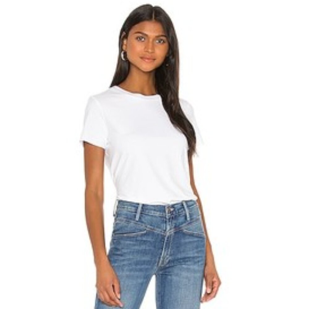 COMMANDO Essential Cotton Crewneck White Bodysuit